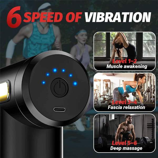 5 in 1 Gun Massanger Rechargeable