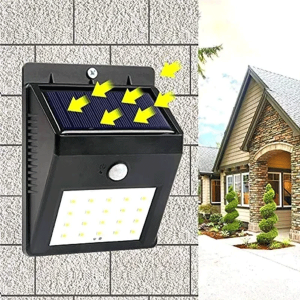 Waterproof Solar Sensor LED Wall  Light