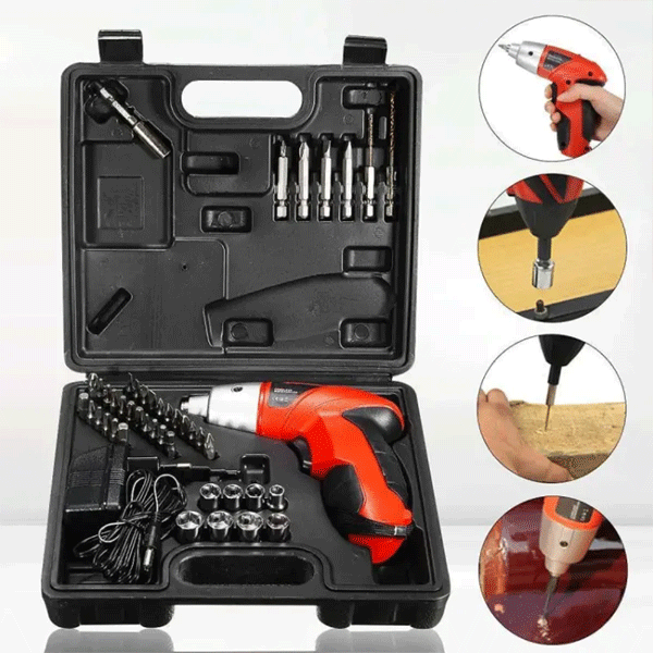 45pcs Tools Set Rechargeable Cordless Screwdriver