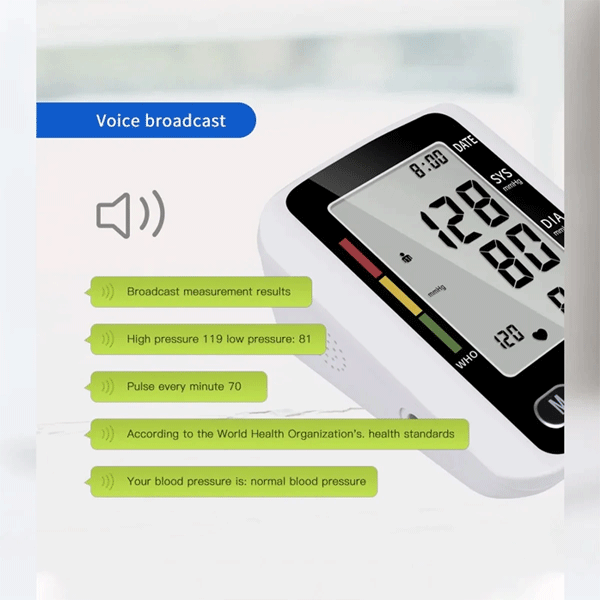 High Quality Digital Blood Pressure Monitor With Voice Function ( 5 বছরের ওয়ারেন্টি )