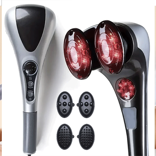 Double Heads Heating Massager