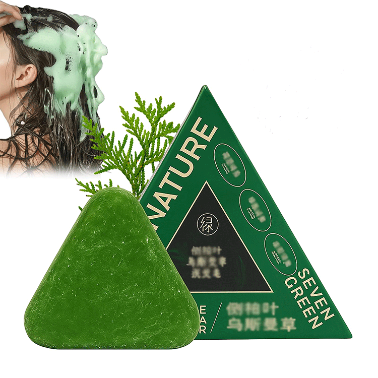 Imported 100% original Seven Nature Green Shampoo Soap Bar