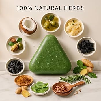 Imported 100% original Seven Nature Green Shampoo Soap Bar