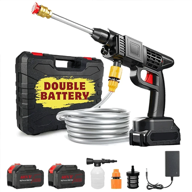 2 Battery 48V Rechargeable High Pressure Washer Gun