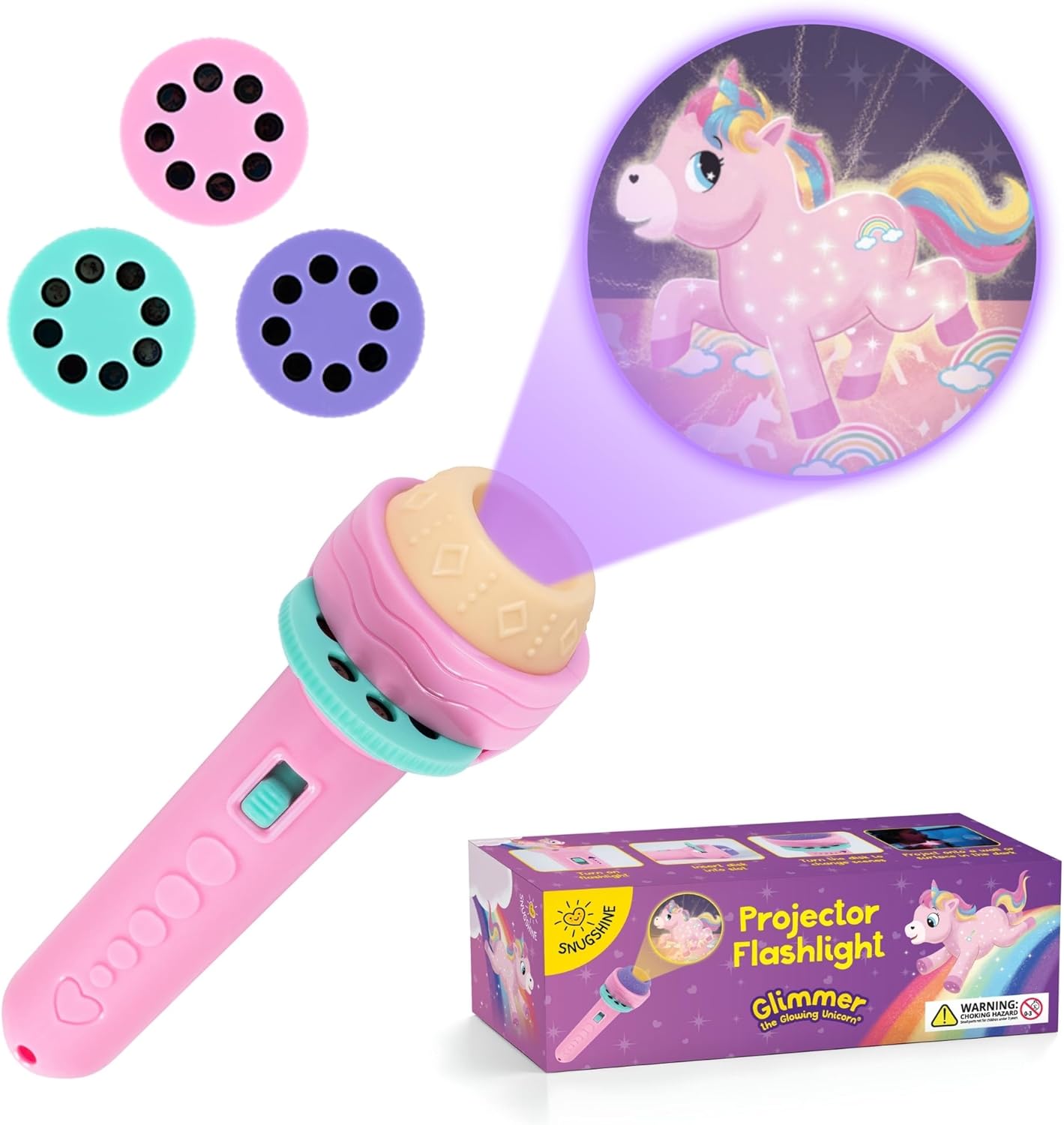 Mini Projector Torch Kids Flashlight